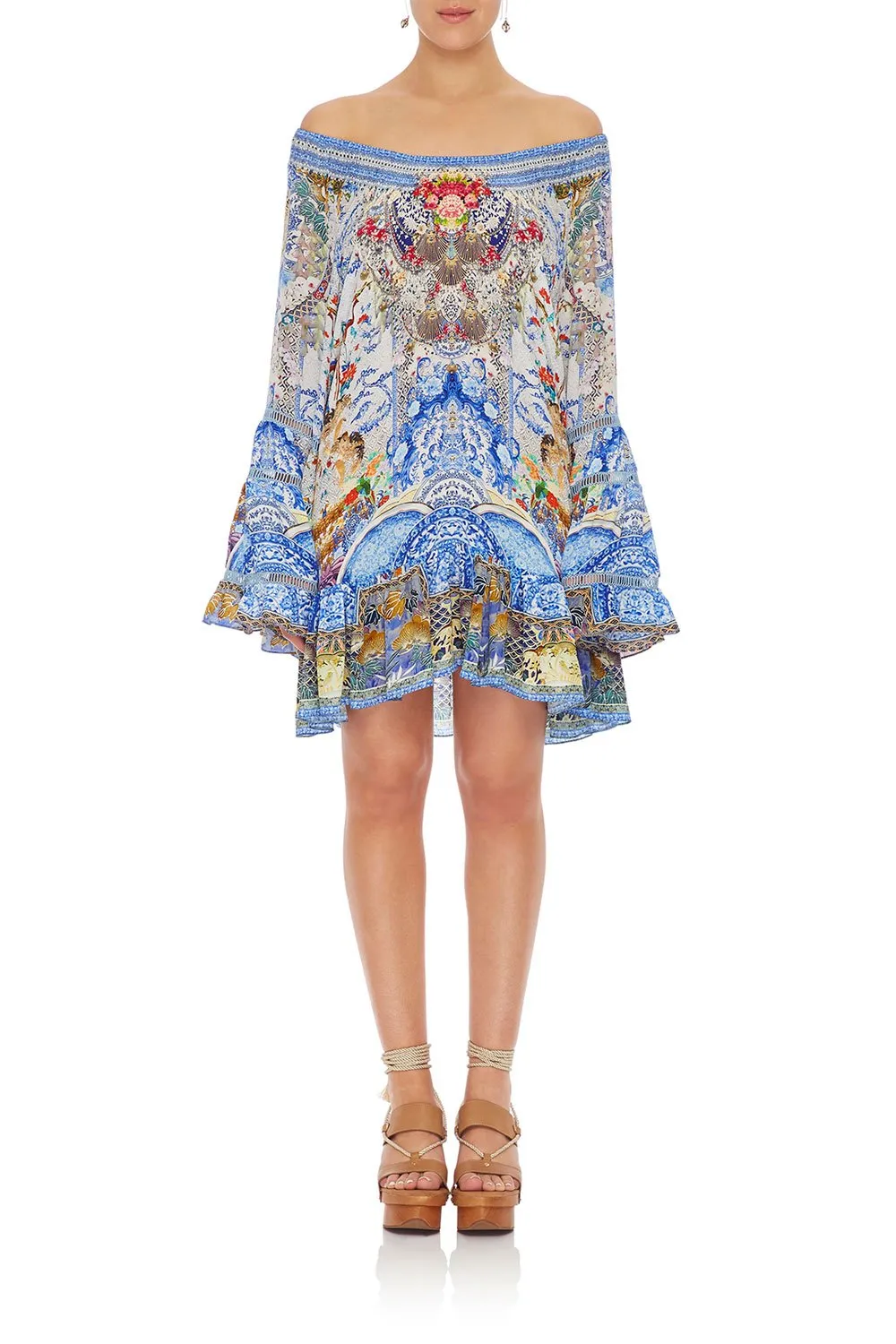 A-LINE FRILL DRESS GEISHA GATEWAYS
