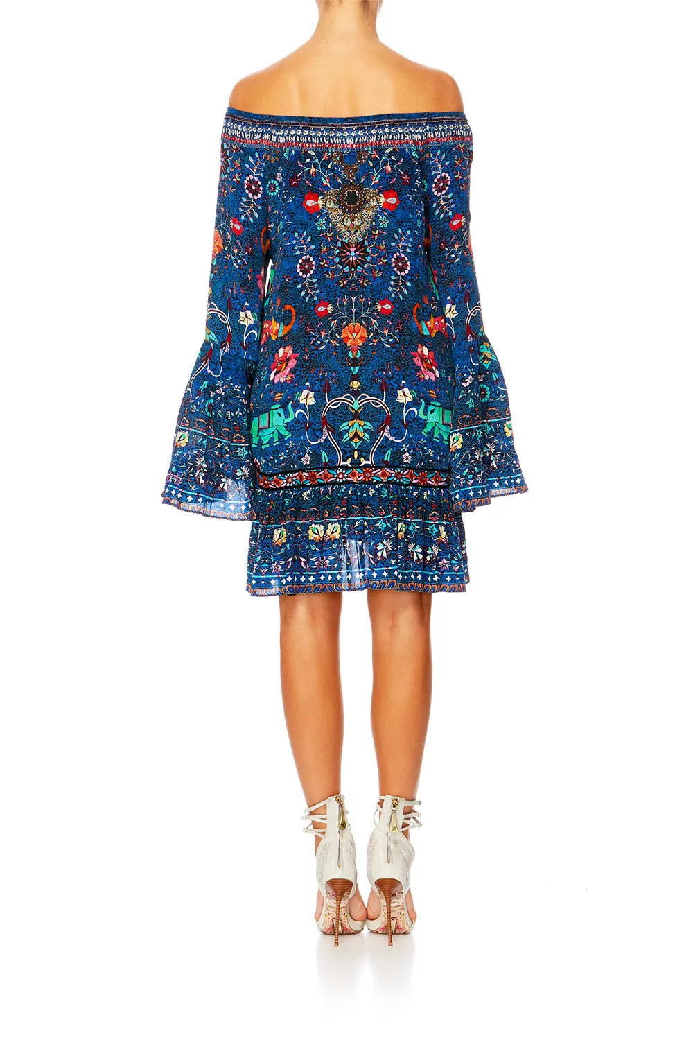 A LINE FRILL DRESS KINDNESS KALEIDOSCOPE