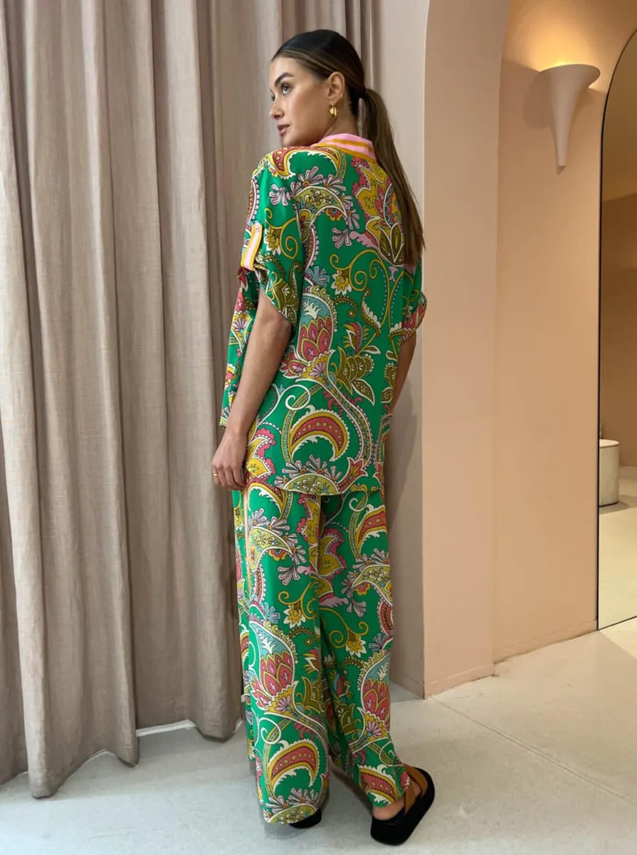 Alemais Marion Pant in Emerald