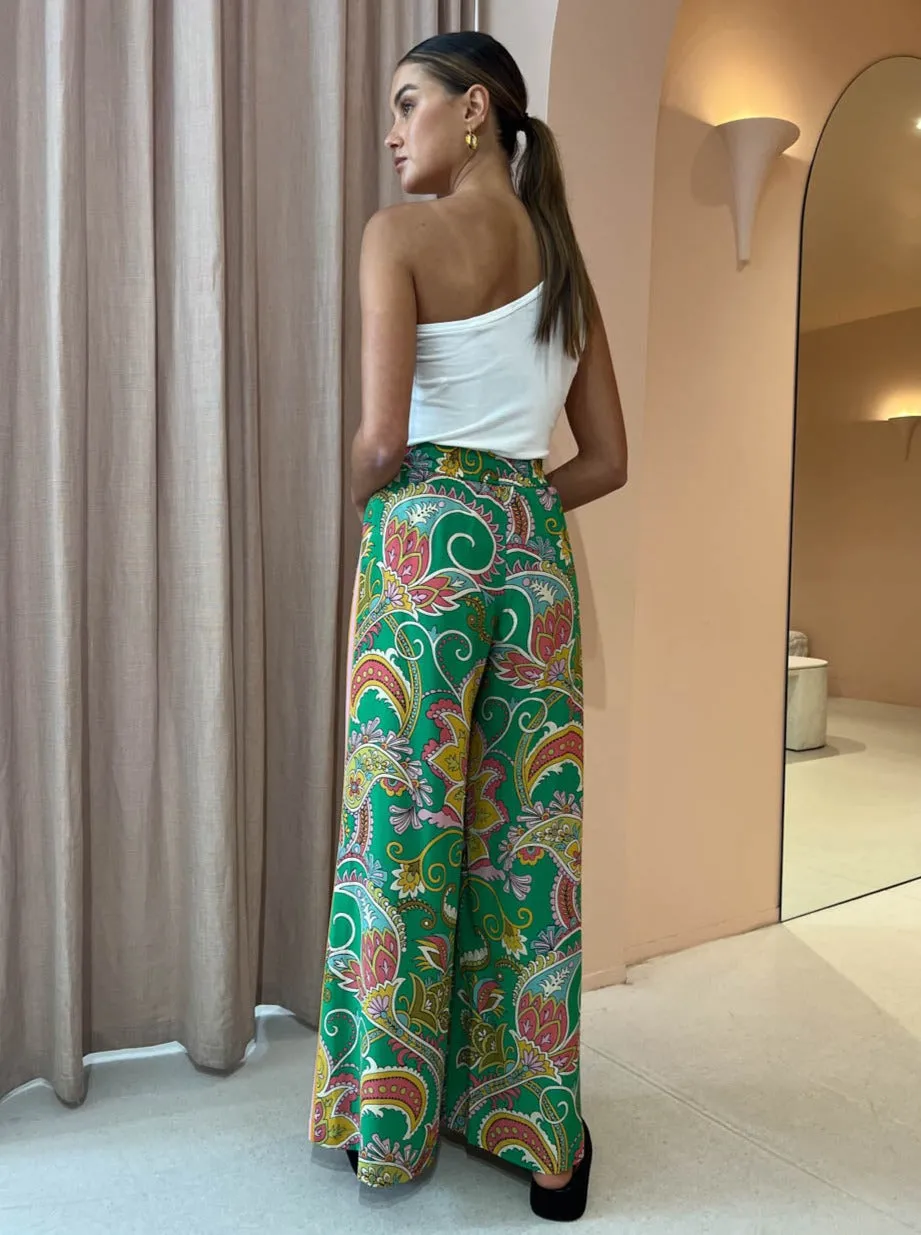 Alemais Marion Pant in Emerald