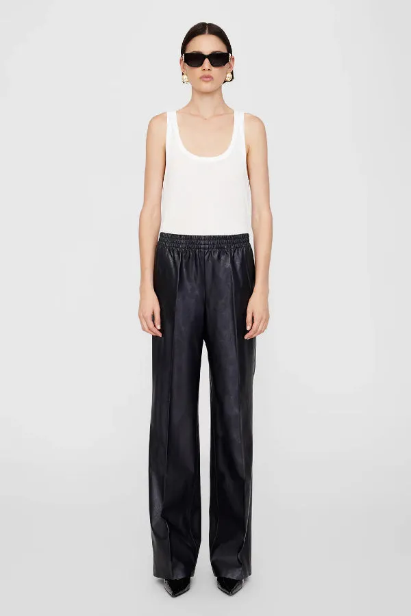Anine Bing | Soto Pant - Night Sky Vegan Leather