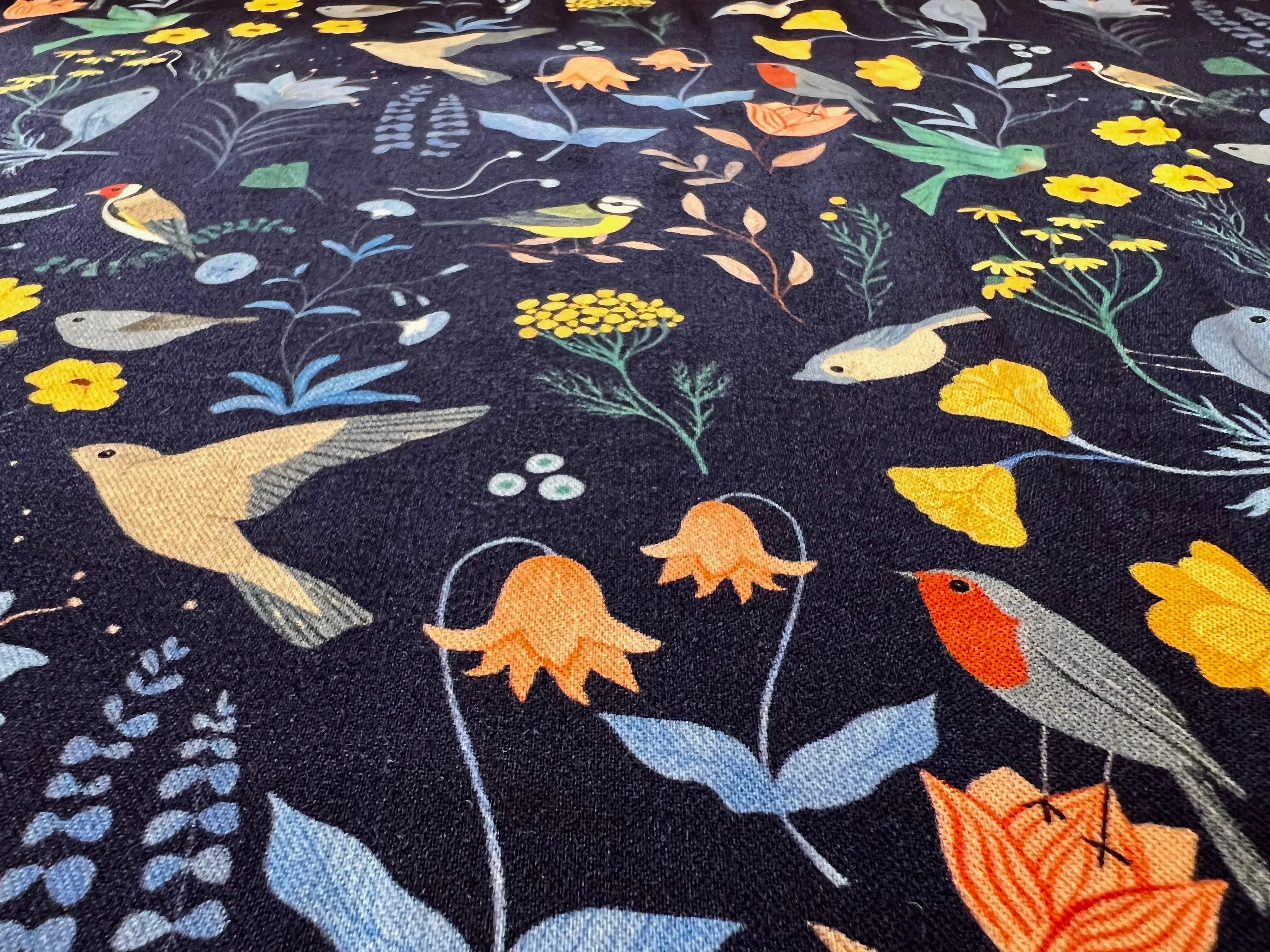 Birds of a Feather 100% Viscose Ecovero   1/4 Metre Price