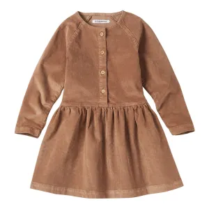 Button Dress Caramel