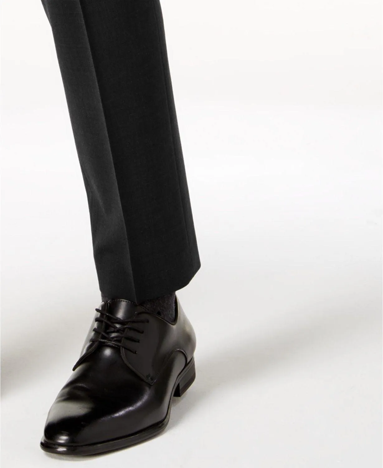 Calvin Klein Mens Skinny fit Dress Pants 38 / 29 Black Solid