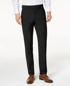 Calvin Klein Mens Skinny fit Dress Pants 38 / 29 Black Solid