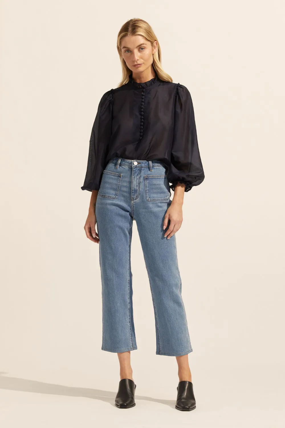 context top - indigo