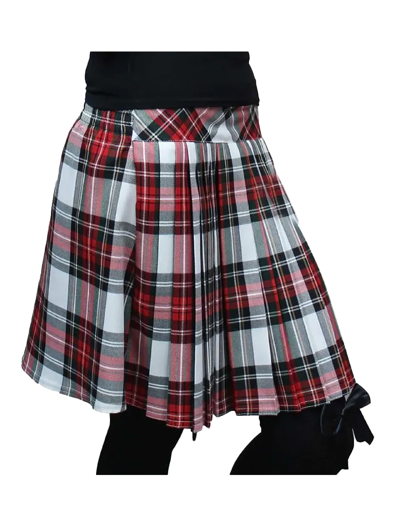 Crazy Chick Adult Pleated Elastic Tartan Skirt (16 Inches)