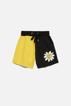 Daisy Raglan Cotton Kids Shorts