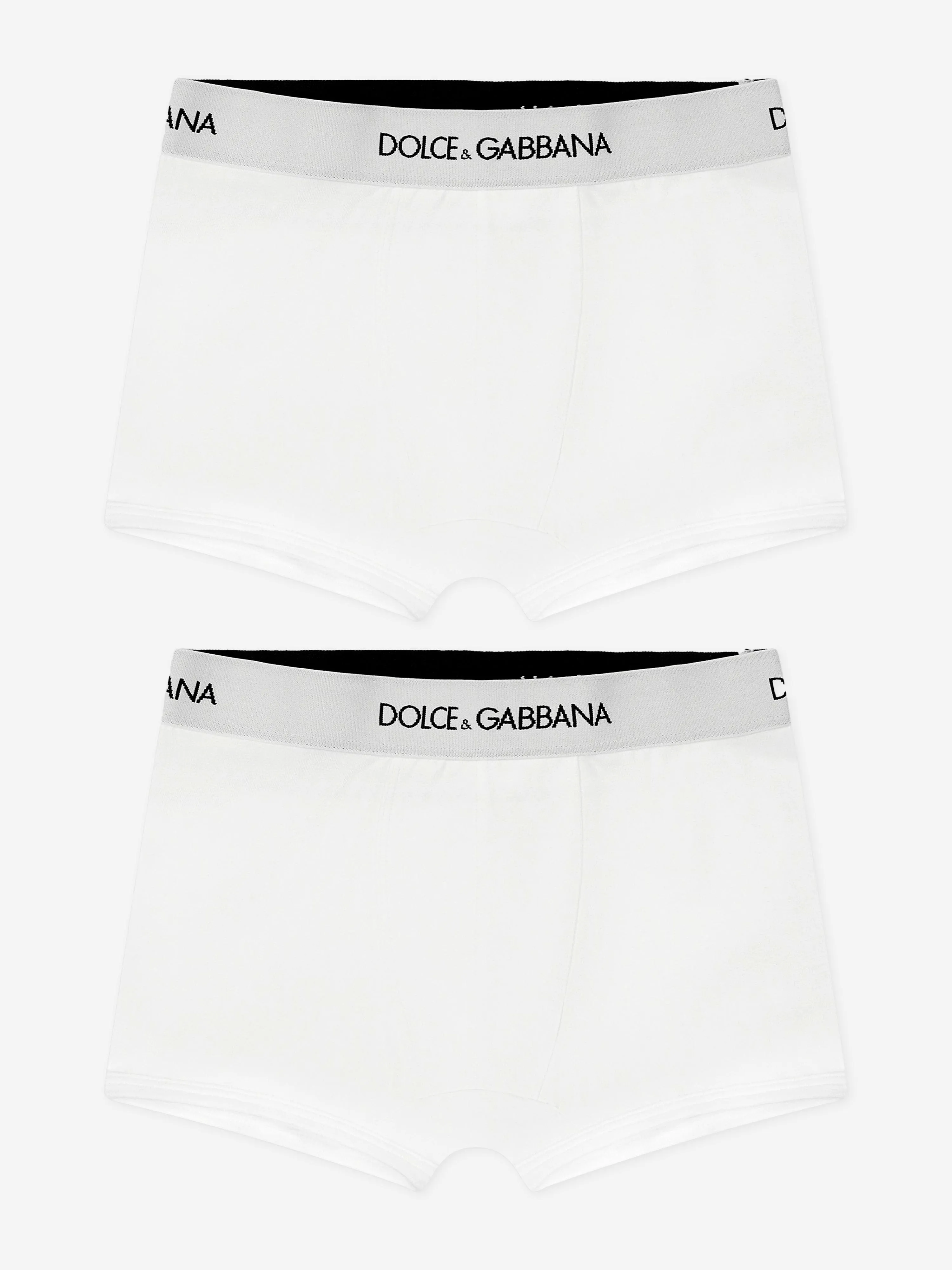 Dolce & Gabbana Boys Boxer Shorts Set (2 Pack) in White