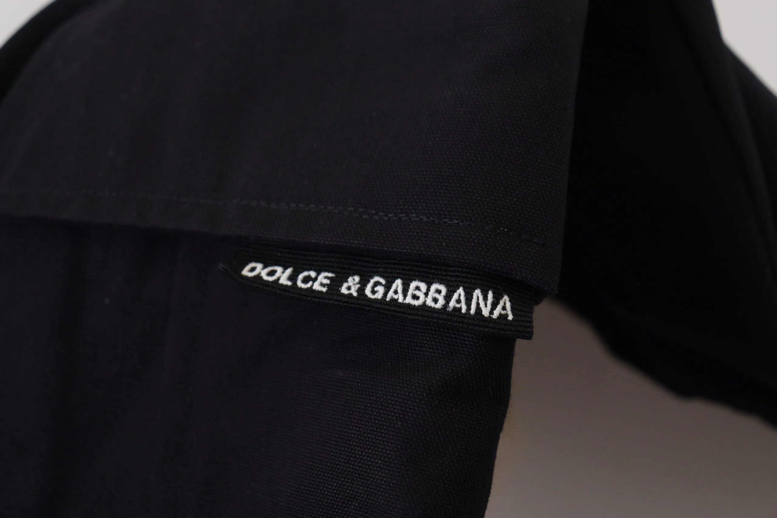 Dolce & Gabbana Sort Bomuld Bermuda Shorts