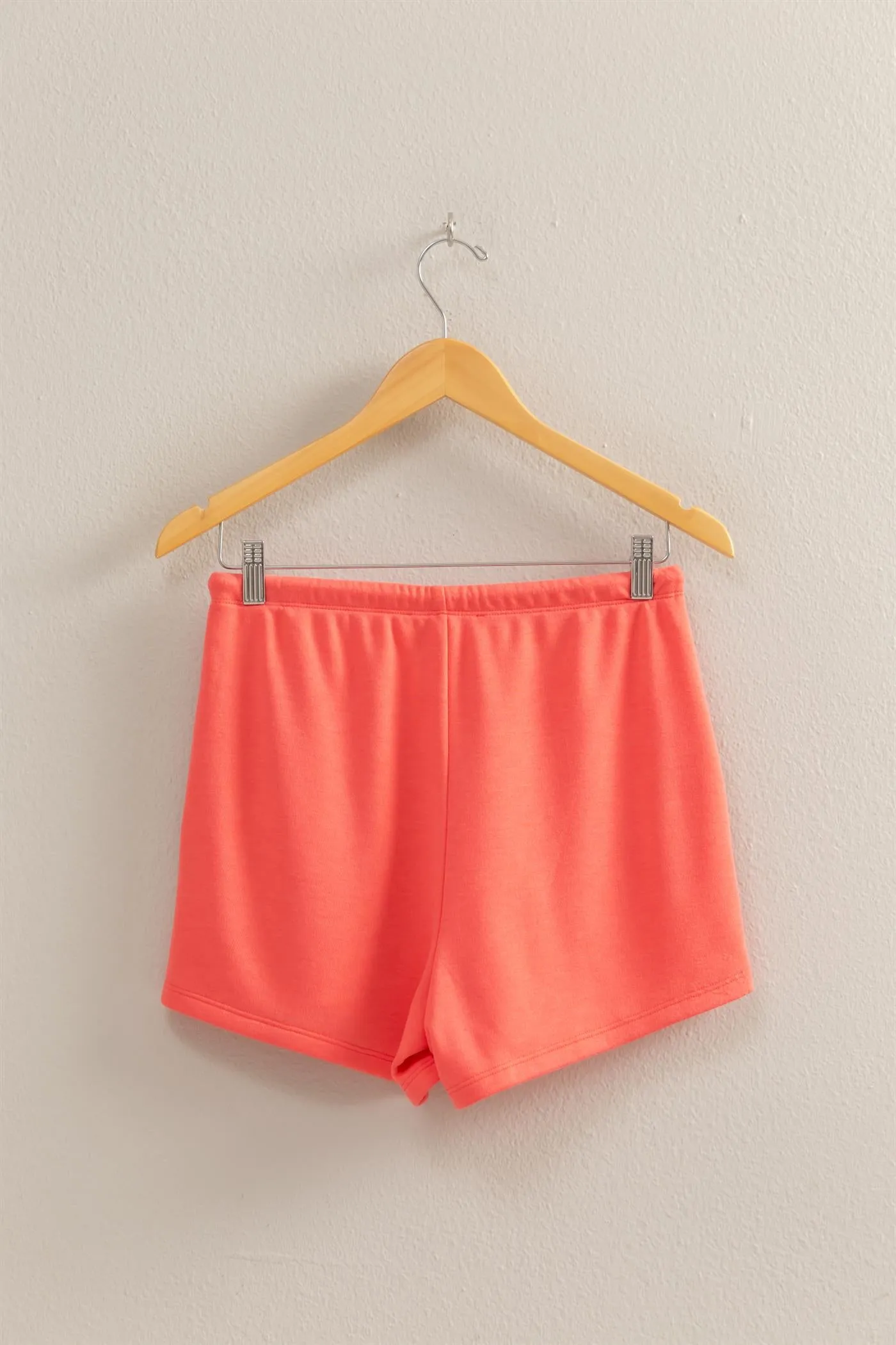 DZ25A684-Comfy Mid-Waist Drawstring Shorts