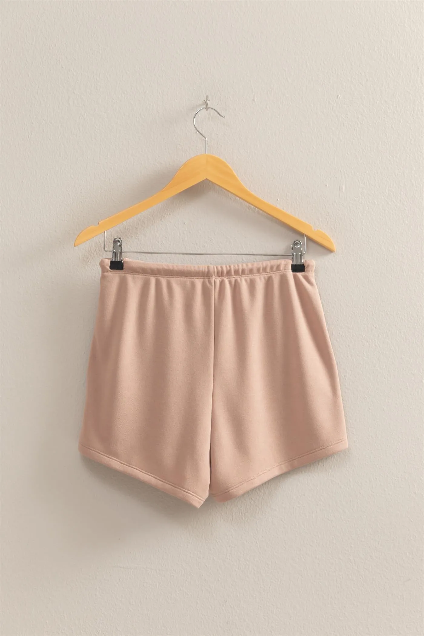 DZ25A684-Comfy Mid-Waist Drawstring Shorts