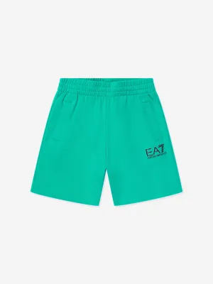 EA7 Emporio Armani Boys Logo Shorts in Green