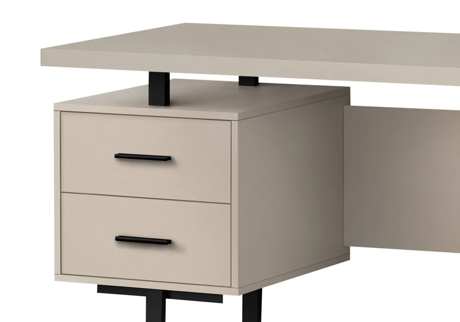 Elley Reversible Desk - Light Taupe
