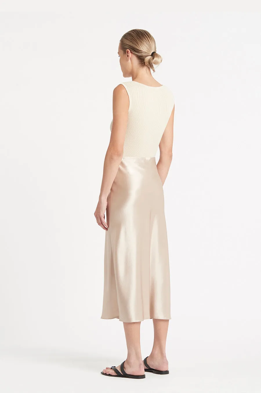 Ember Bias Skirt Frosted Almond