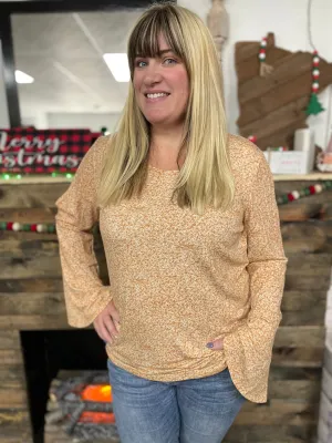 Floral Bell Sleeve Top