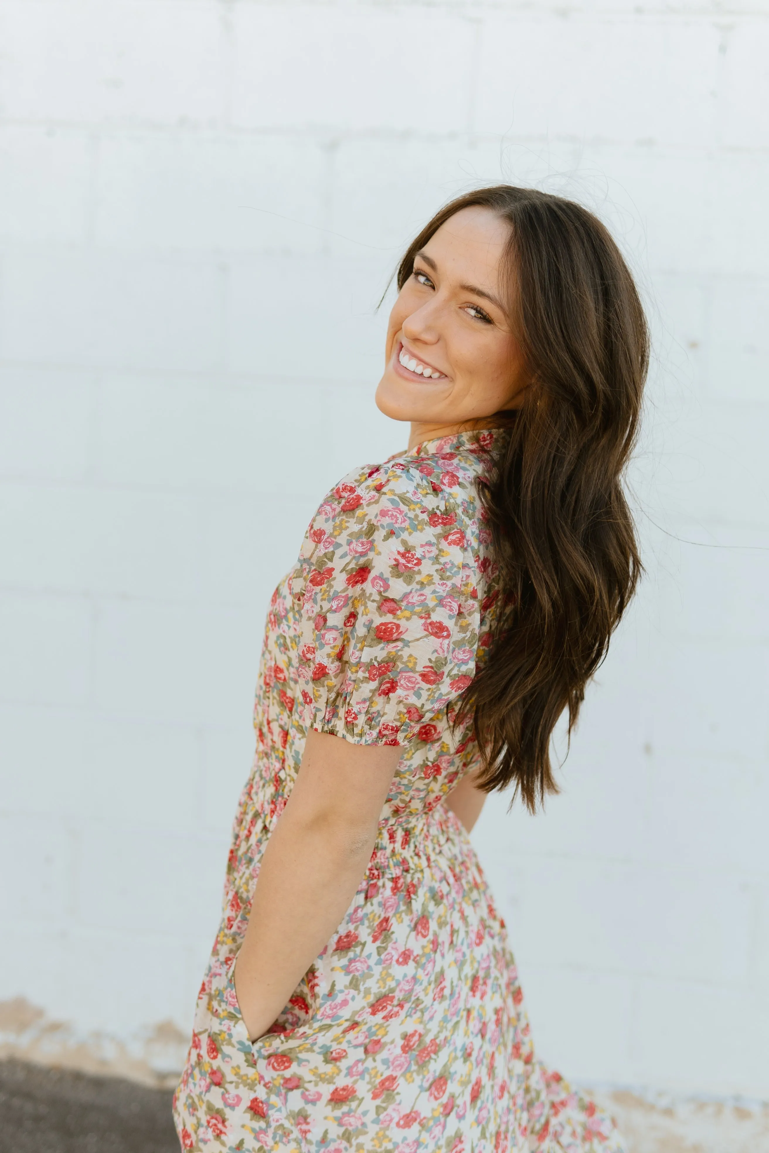 Floral Button Dress