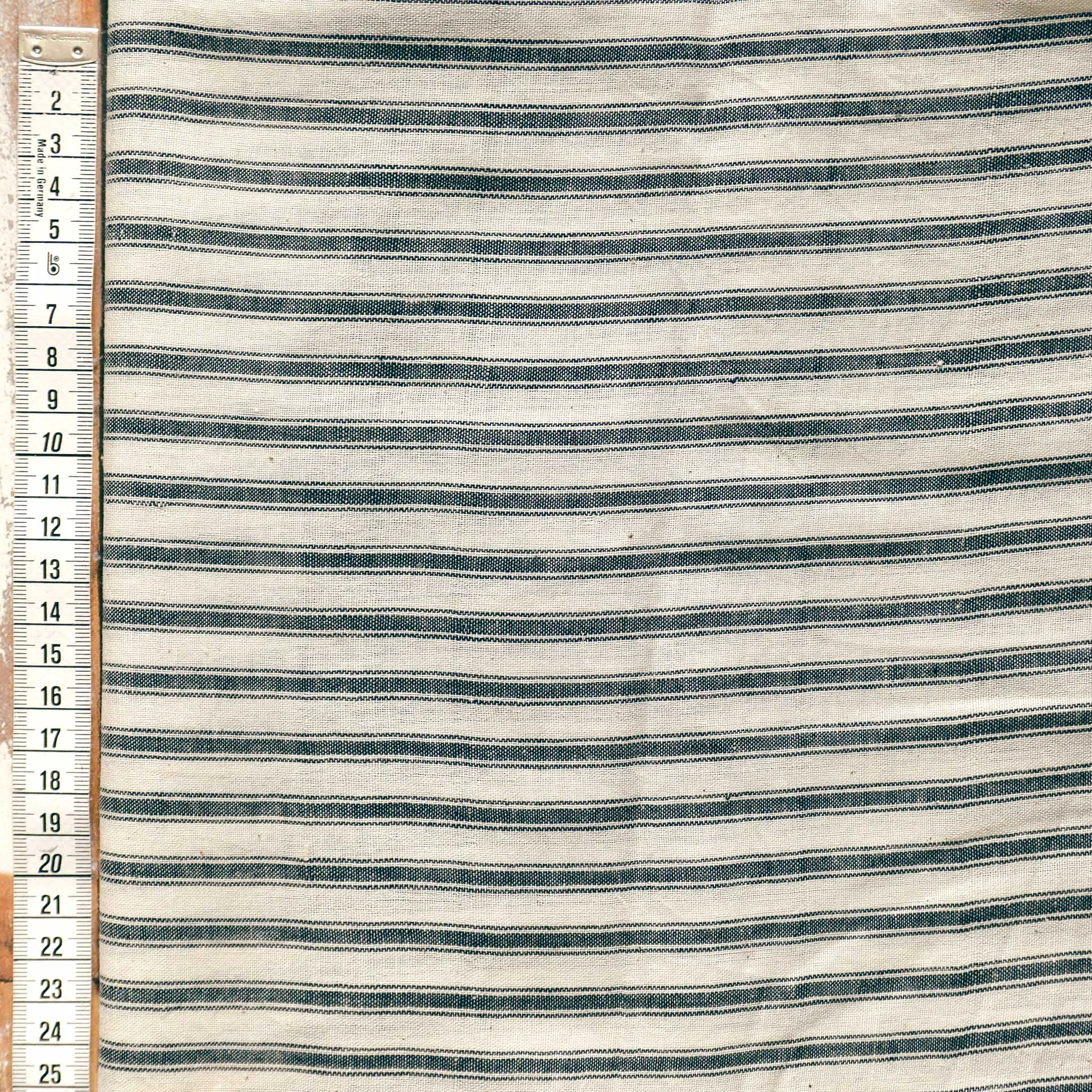 Handloom Ticking Stripe Black