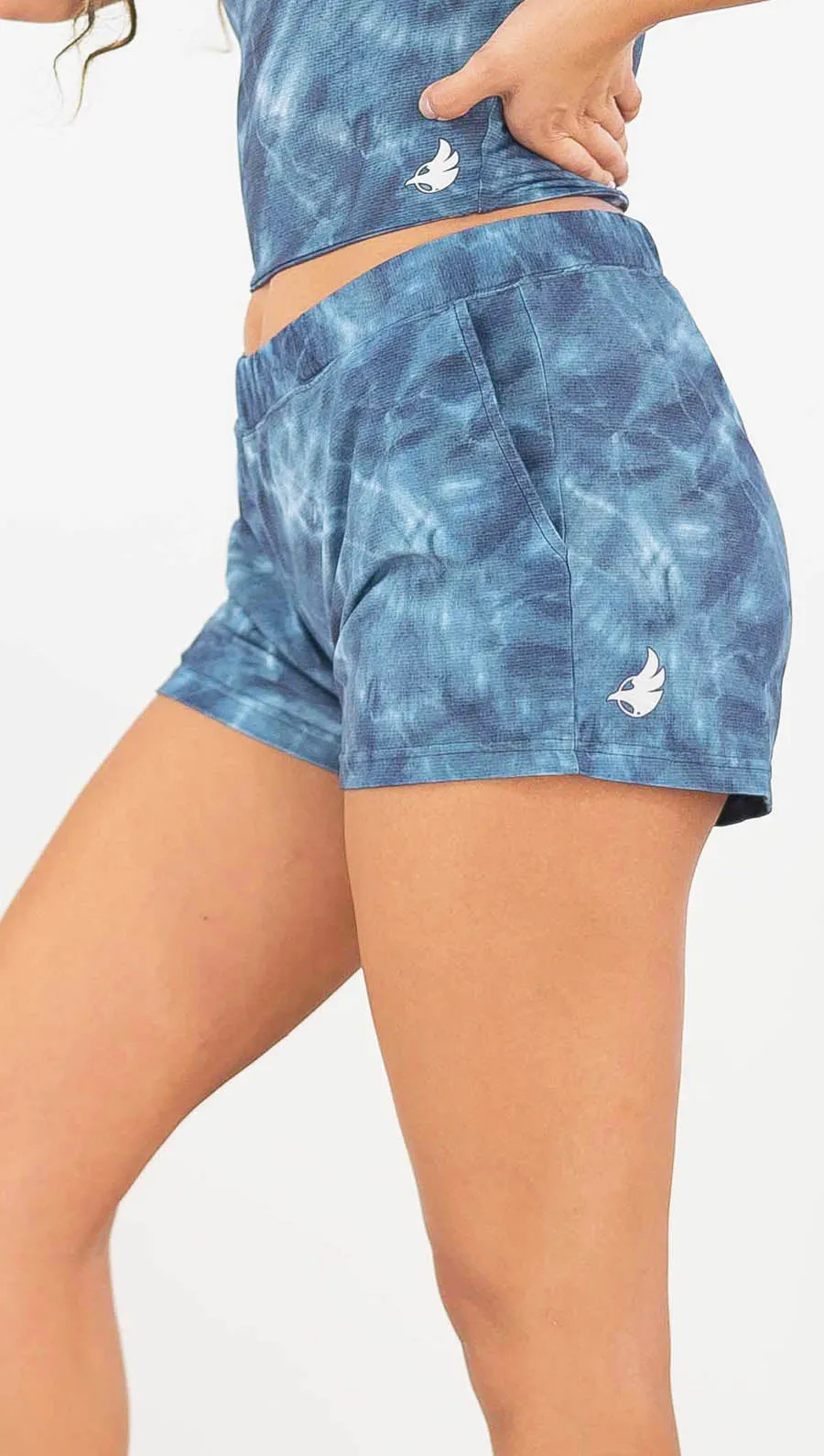 Indigo Waves Comfy Lounge Shorts