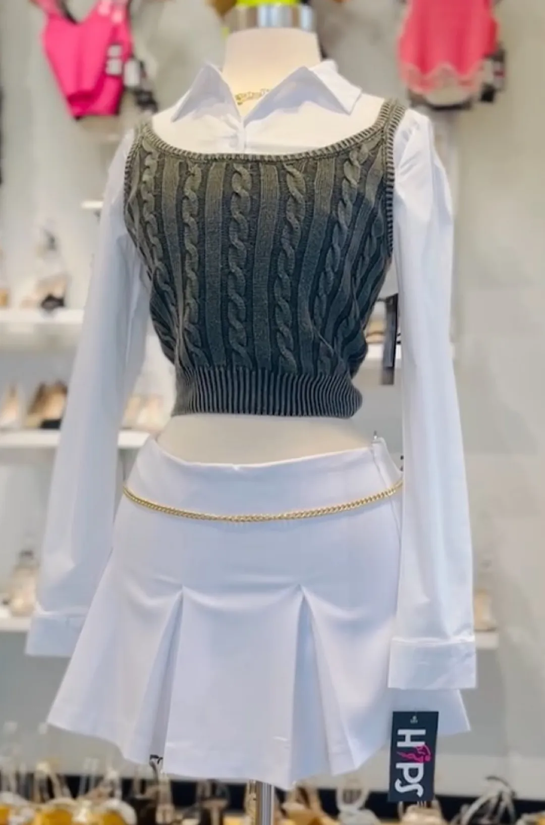 Knit Crop Vest
