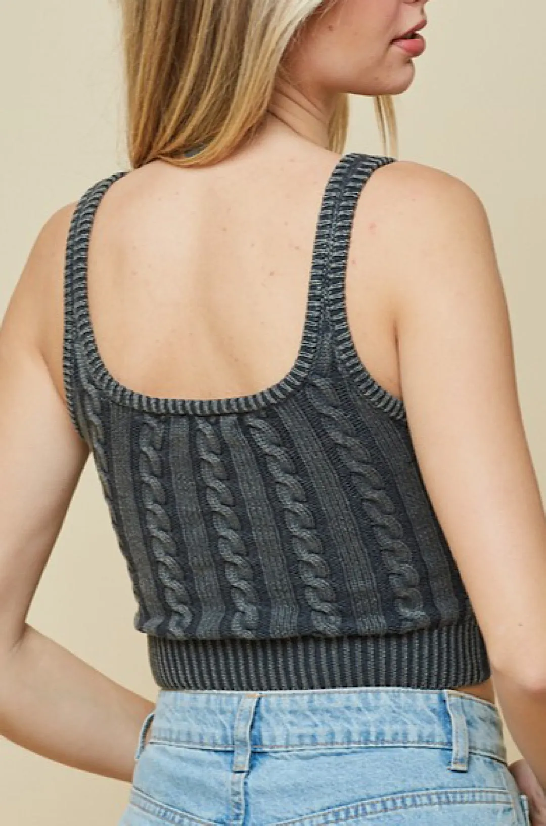 Knit Crop Vest