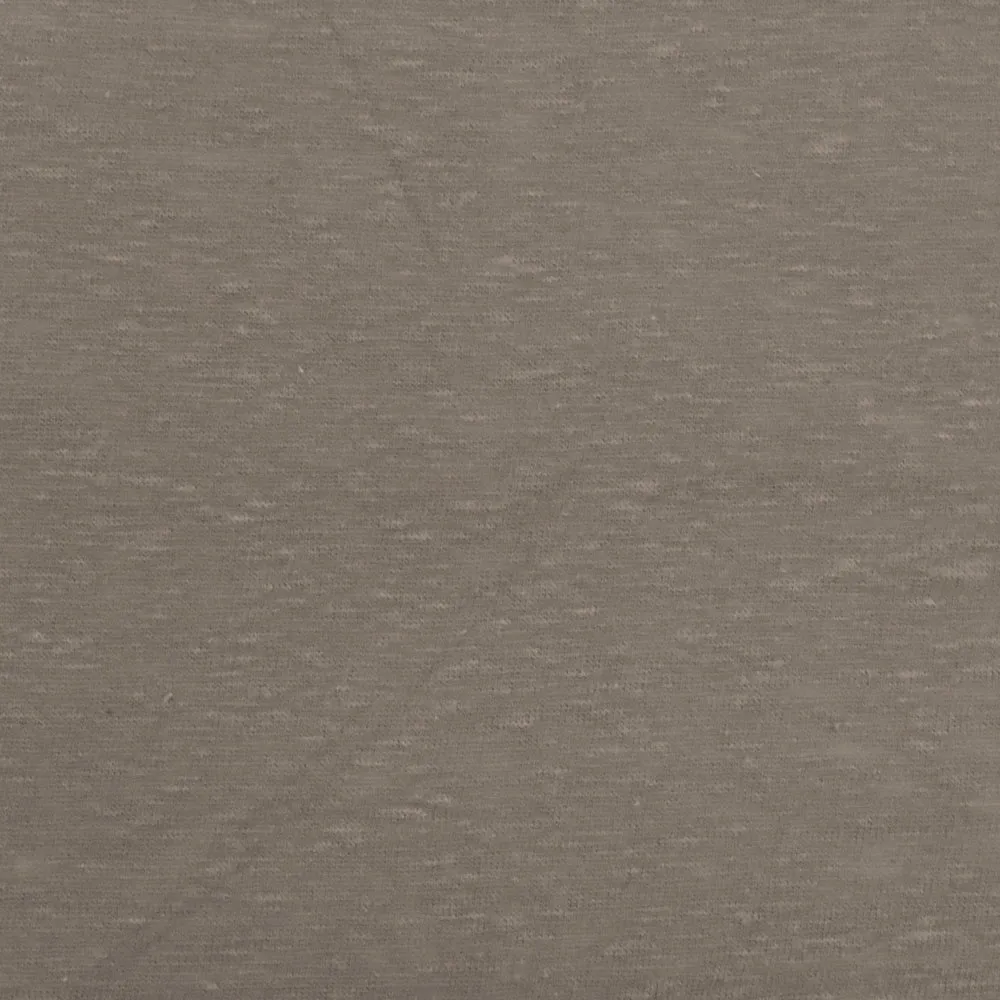 Latte Taupe Brown Slub Stretch Jersey Knit Fabric
