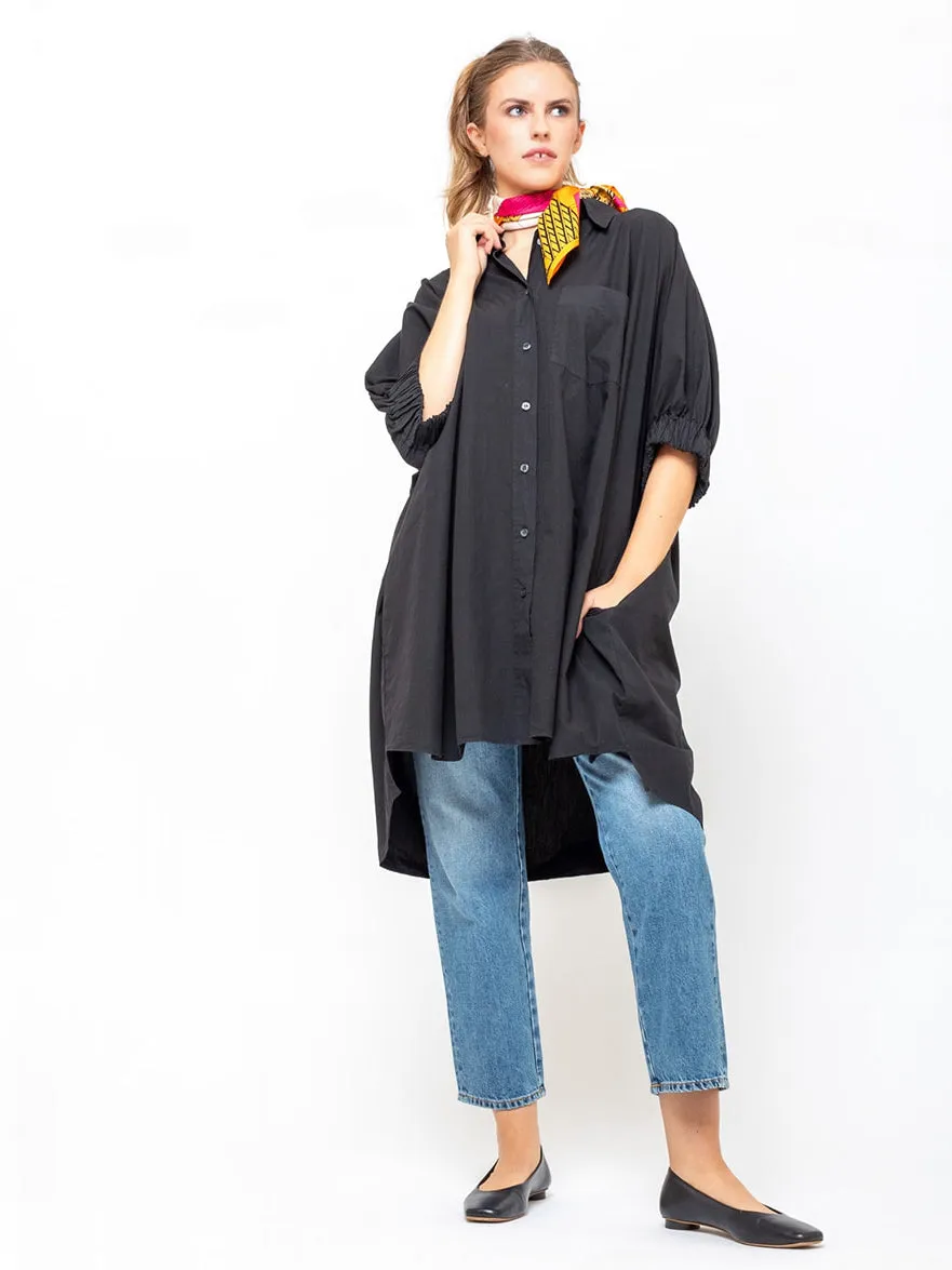 Le Shirt - Black Poplin