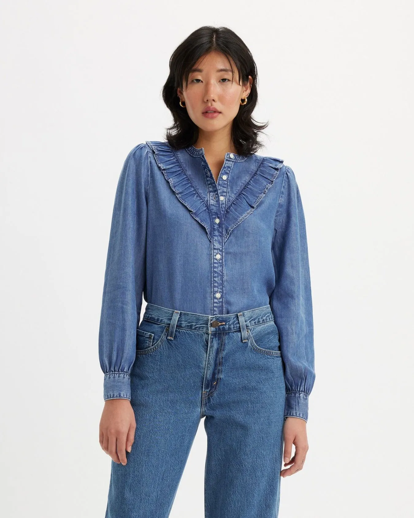Levi's® Womens Carinna Denim Blouse - In Patches 2