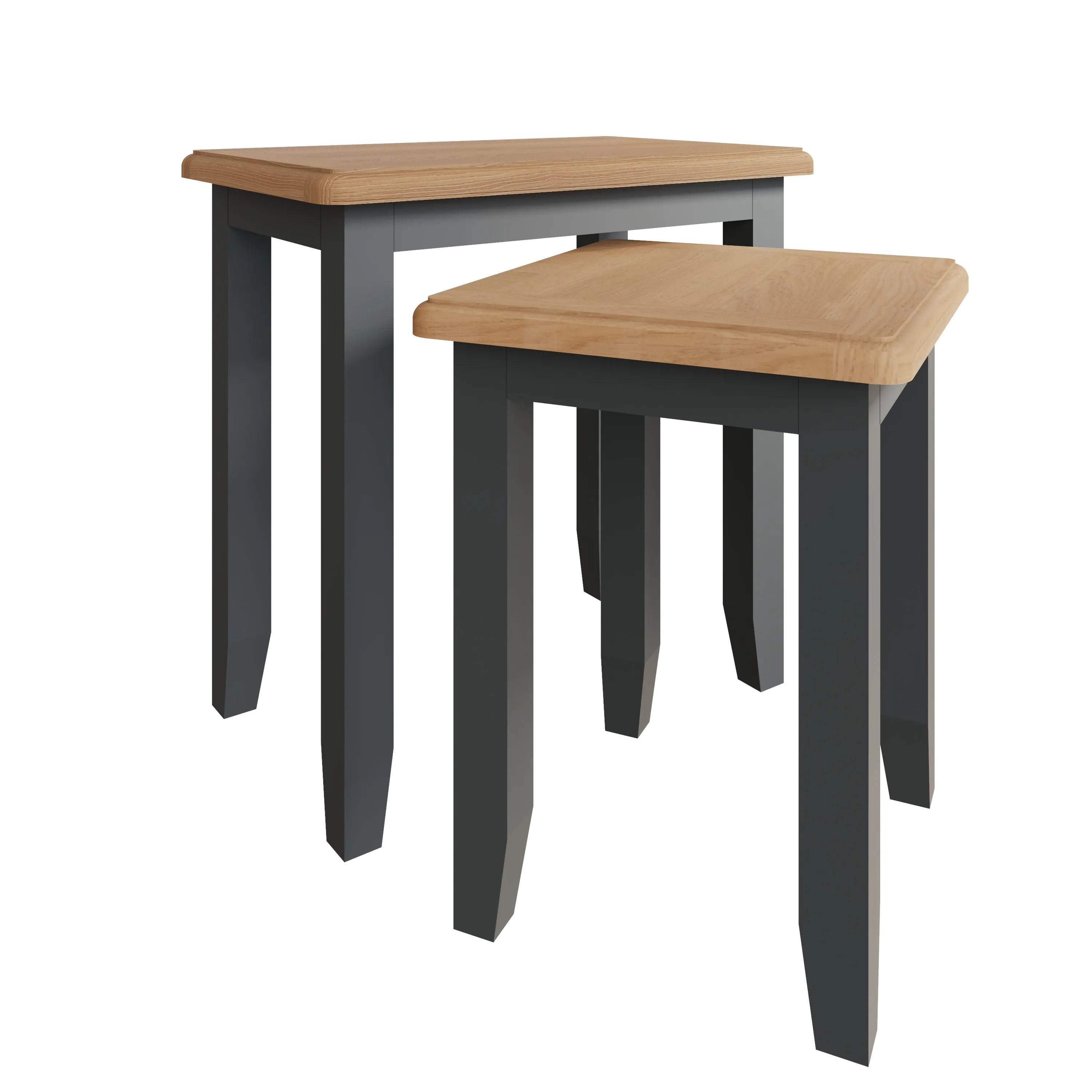 Malmesbury Grey Nest of 2 Tables 50 x 32 x 50 cm