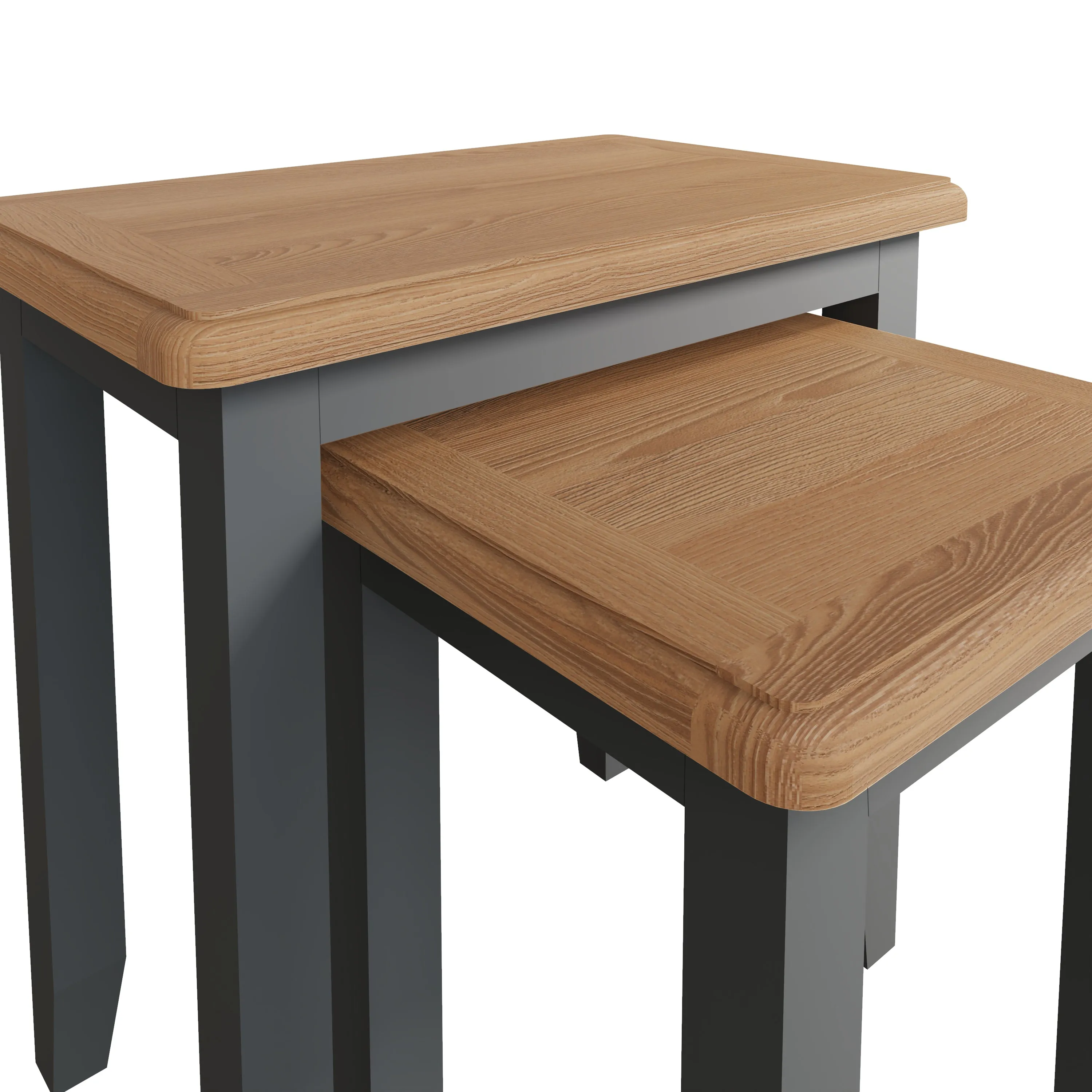 Malmesbury Grey Nest of 2 Tables 50 x 32 x 50 cm