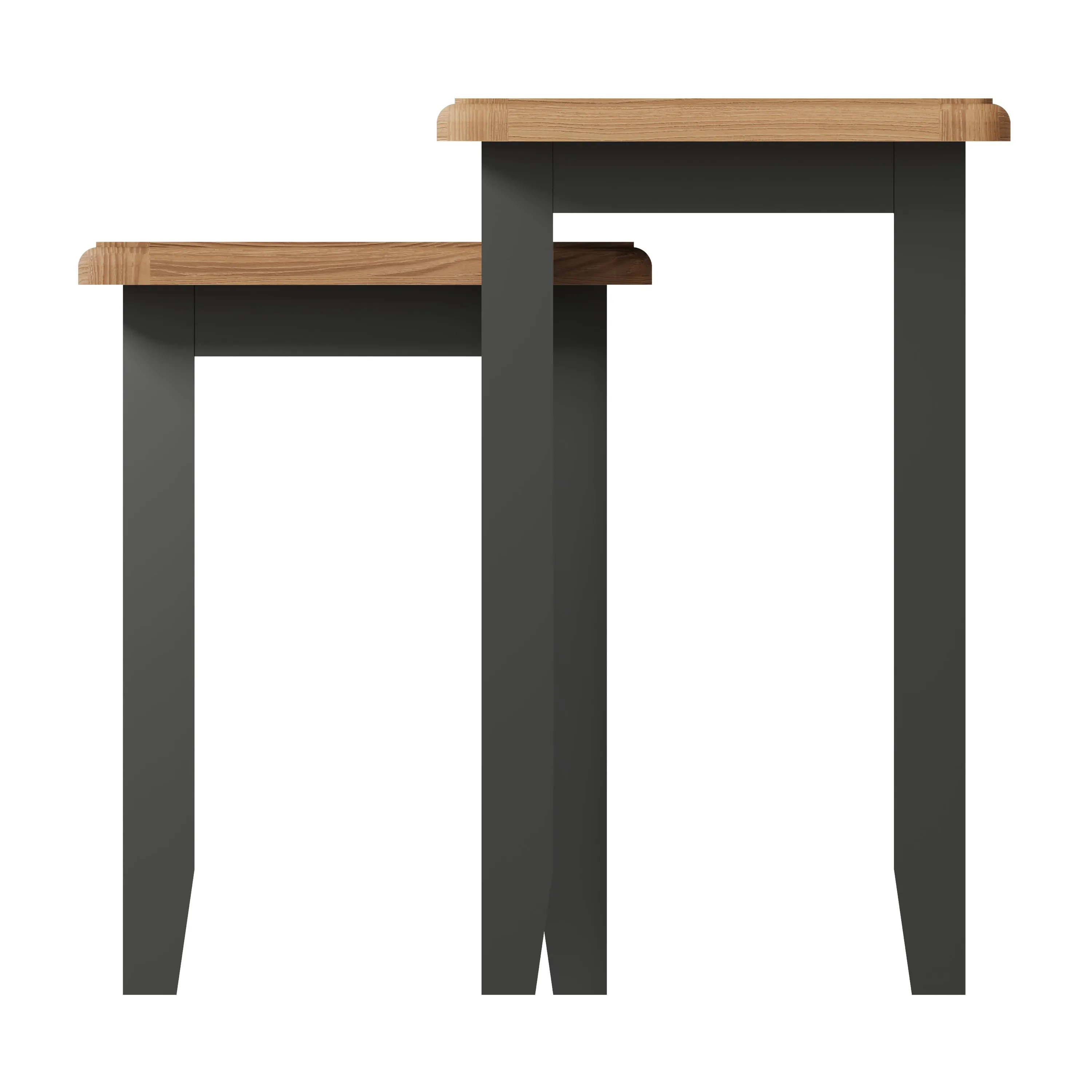 Malmesbury Grey Nest of 2 Tables 50 x 32 x 50 cm
