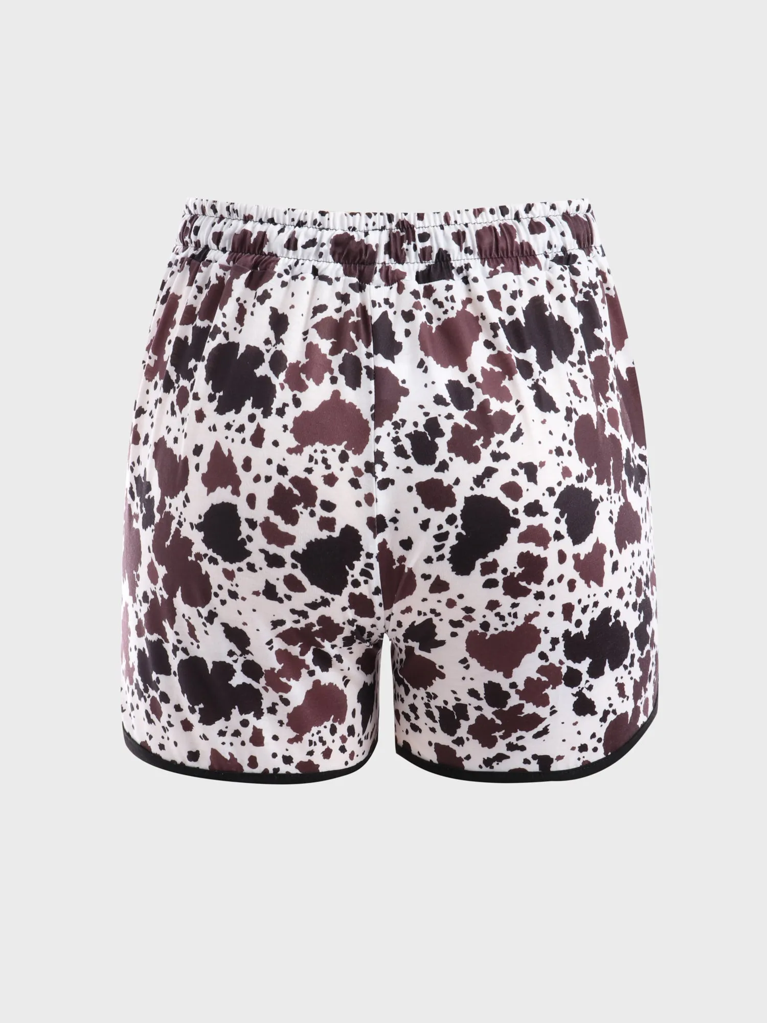 Midsize Comfy Stay At Home Print Shorts