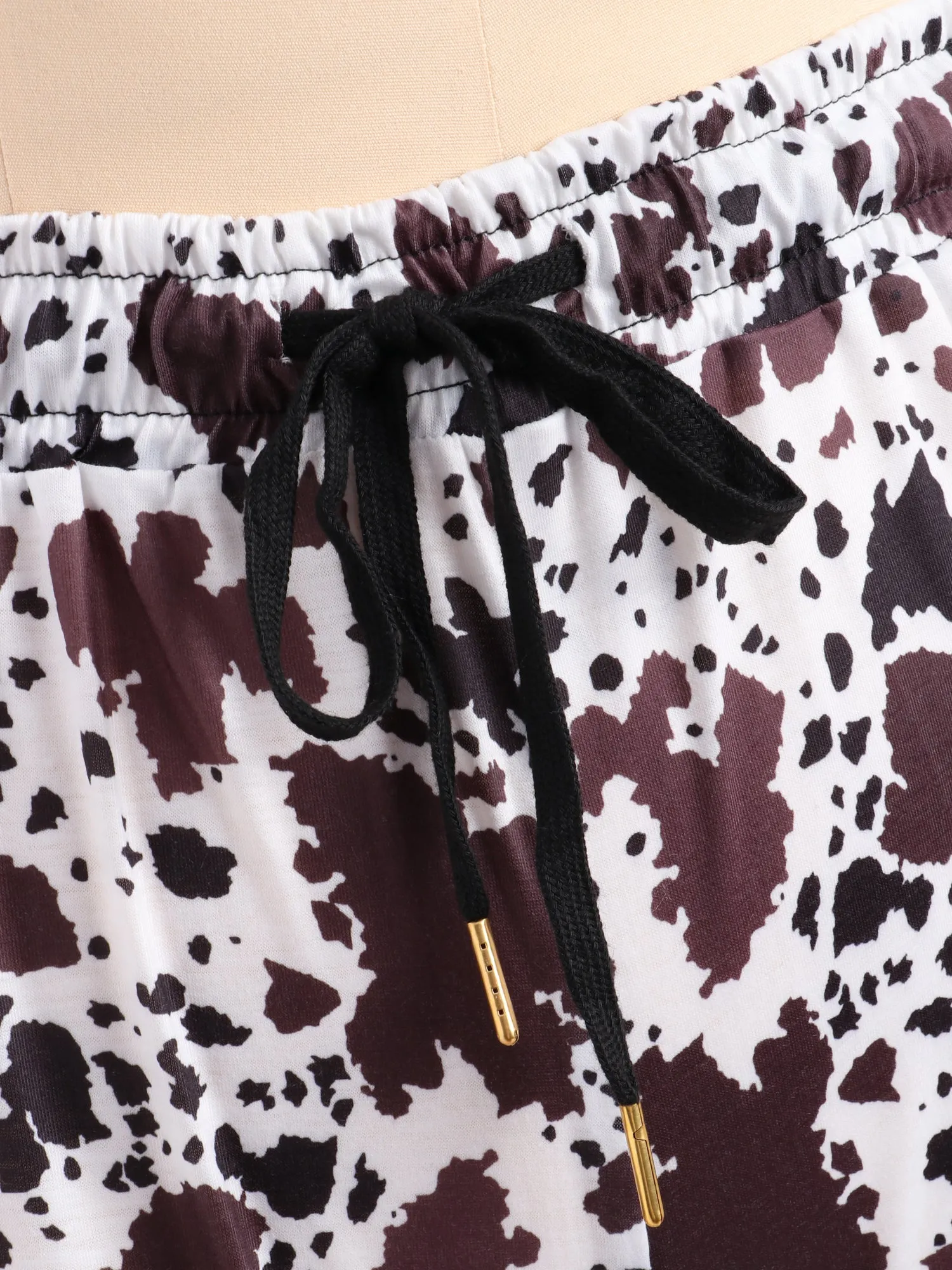 Midsize Comfy Stay At Home Print Shorts