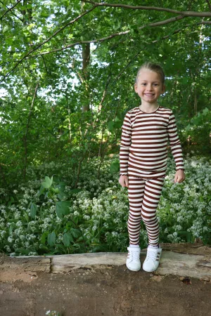 NATALIA-LS-BLOUSE-KIDS - CHOCO CREME STRIPE