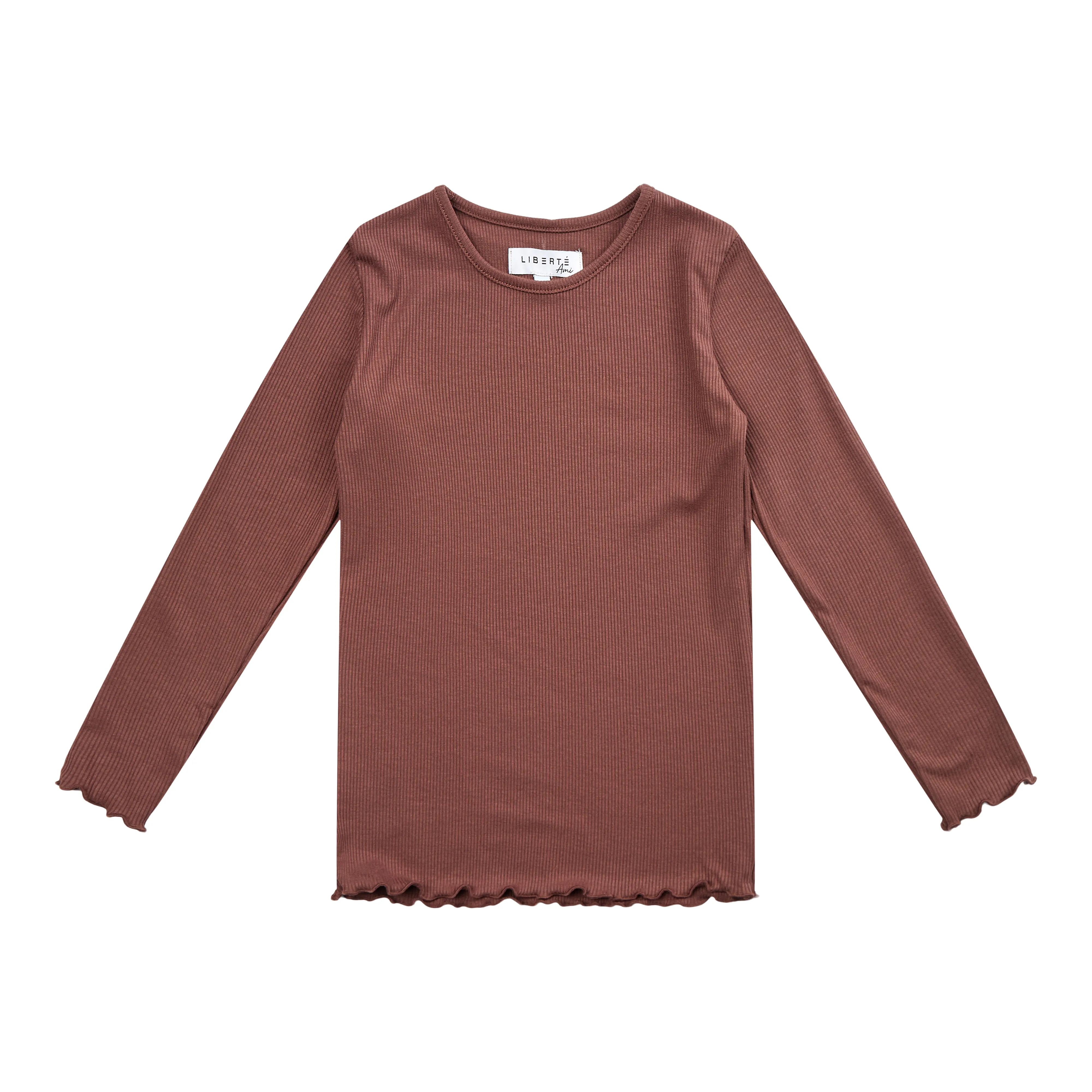 NATALIA-LS-BLOUSE-KIDS - CHOCO