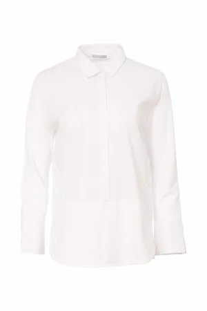 Naya Cotton Shirt With Contrast Jersey Panels