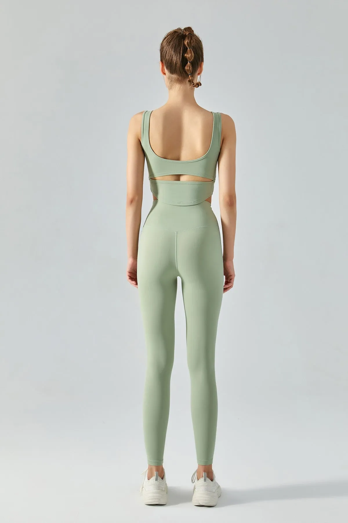 Open Back Bustier Crop Top