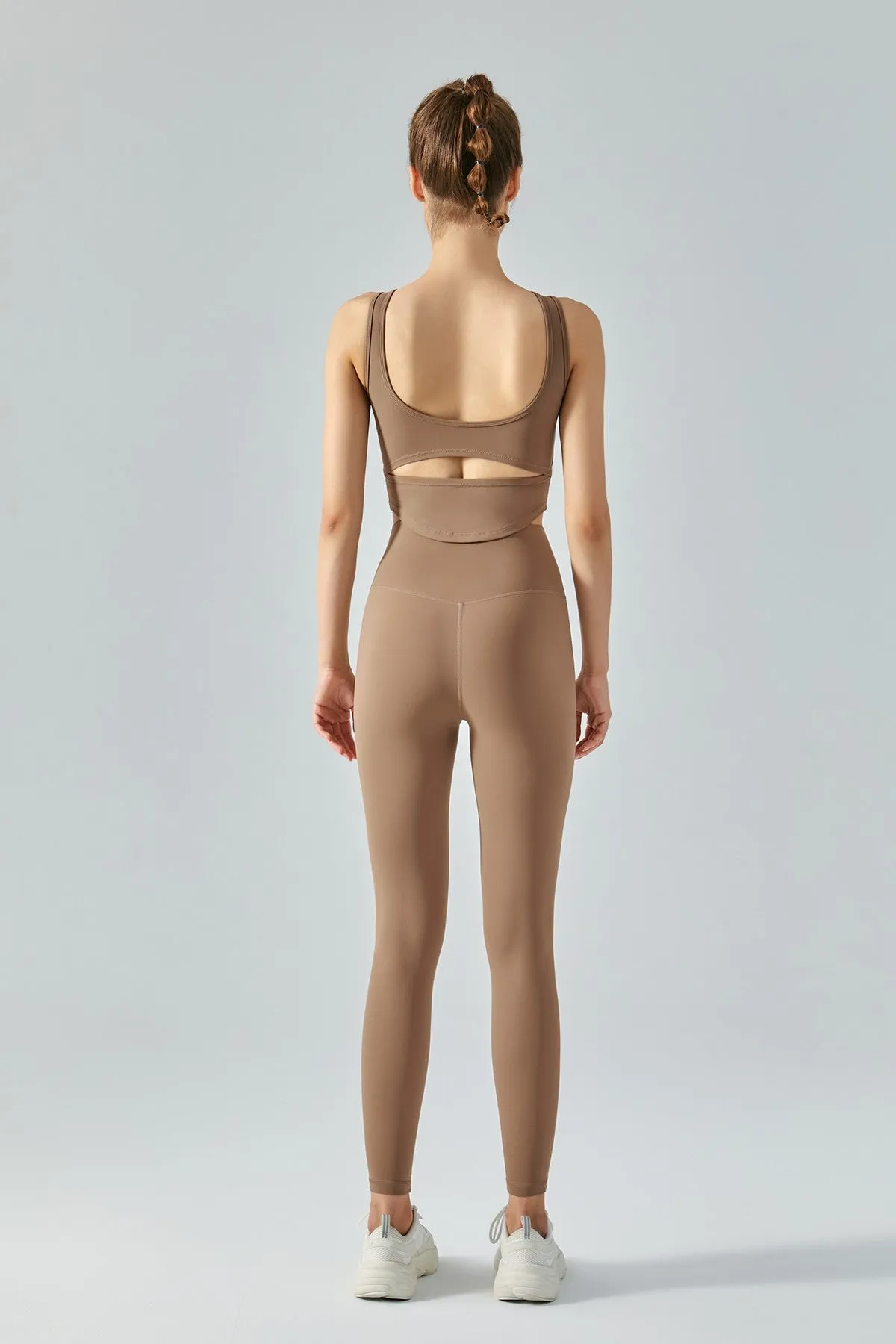 Open Back Bustier Crop Top
