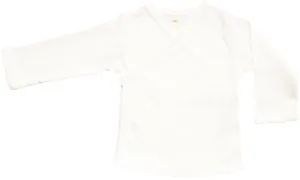 Organic Cotton Baby Kimono Bodysuit GOTS Certified Clothes (White)