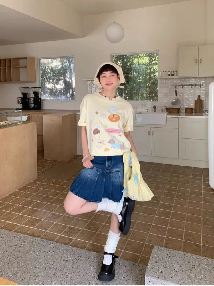 Peplum Casual Loose T-Shirt【s0000007711】