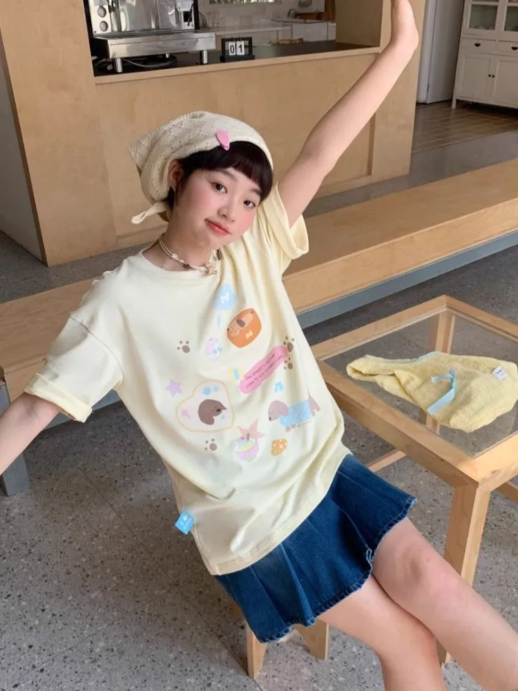 Peplum Casual Loose T-Shirt【s0000007711】