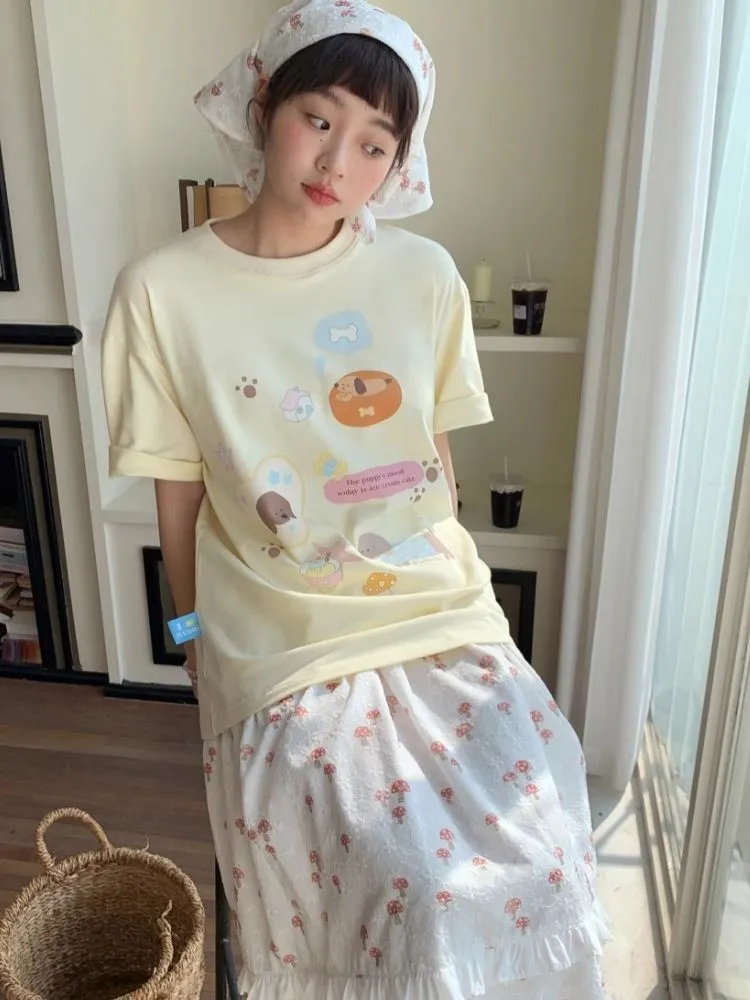Peplum Casual Loose T-Shirt【s0000007711】