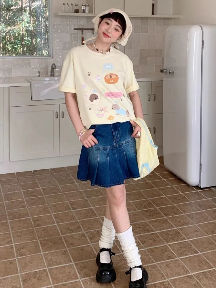Peplum Casual Loose T-Shirt【s0000007711】