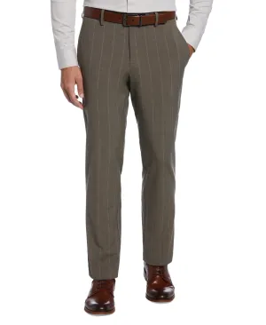 Perry Ellis Portfolio Men's Modern Fit Resolution Dress Pants Dark Beige 42 x 30