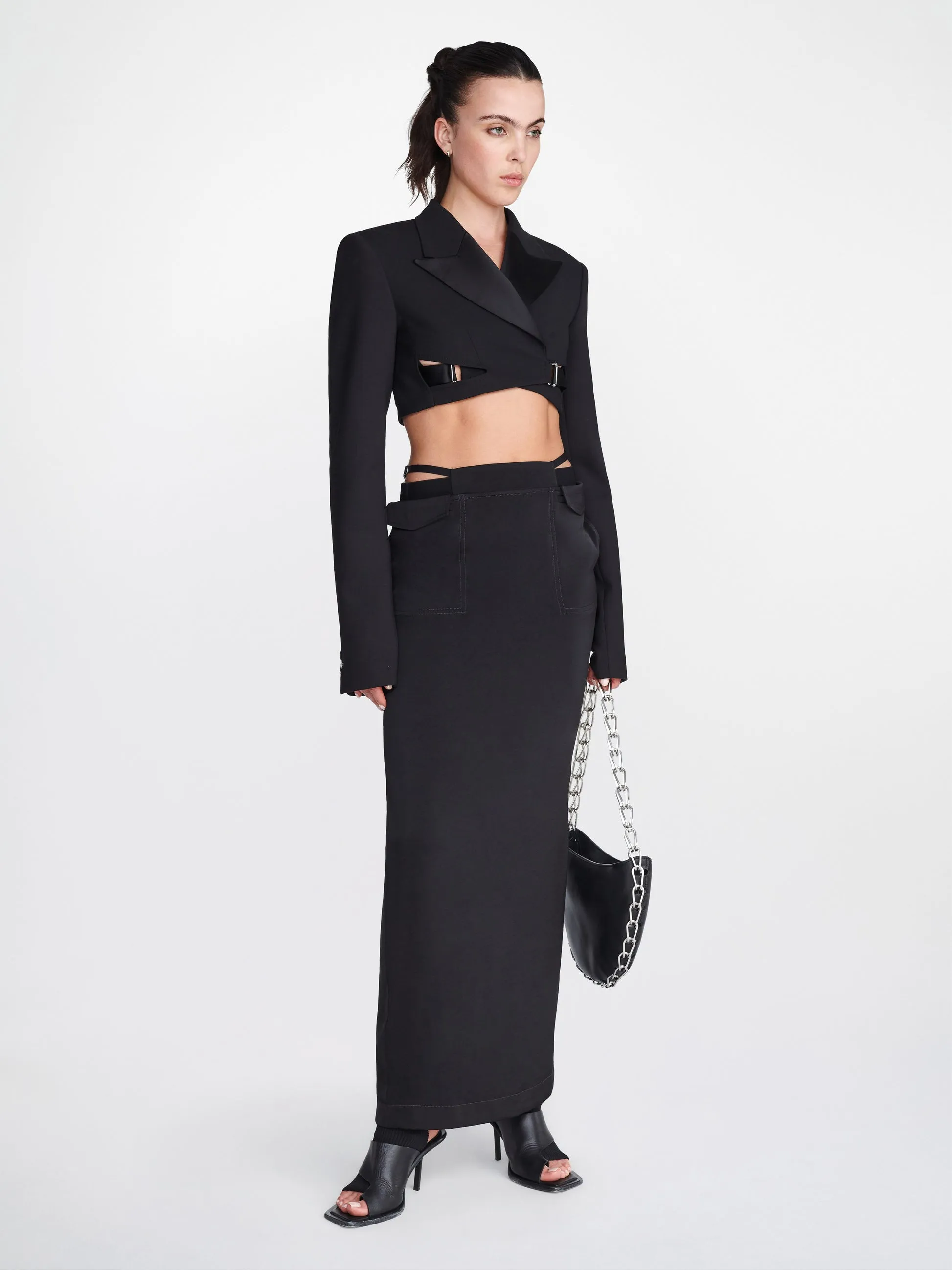 POCKET COLUMN SKIRT