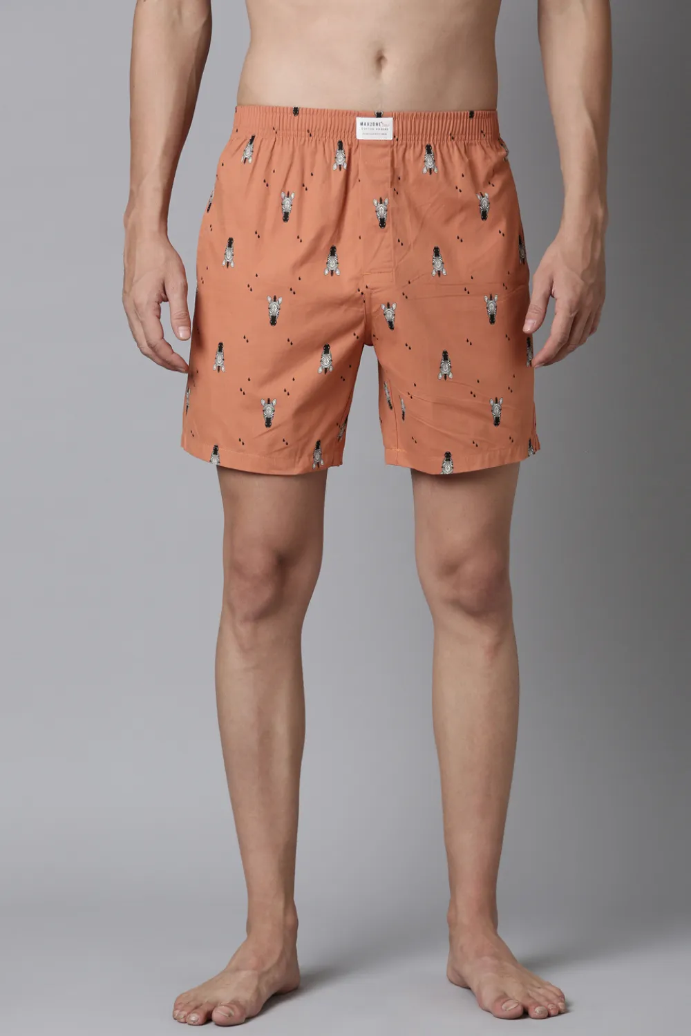 Potters-Clay Printed  & Cream-Stone Printed 365 Boxers Combo
