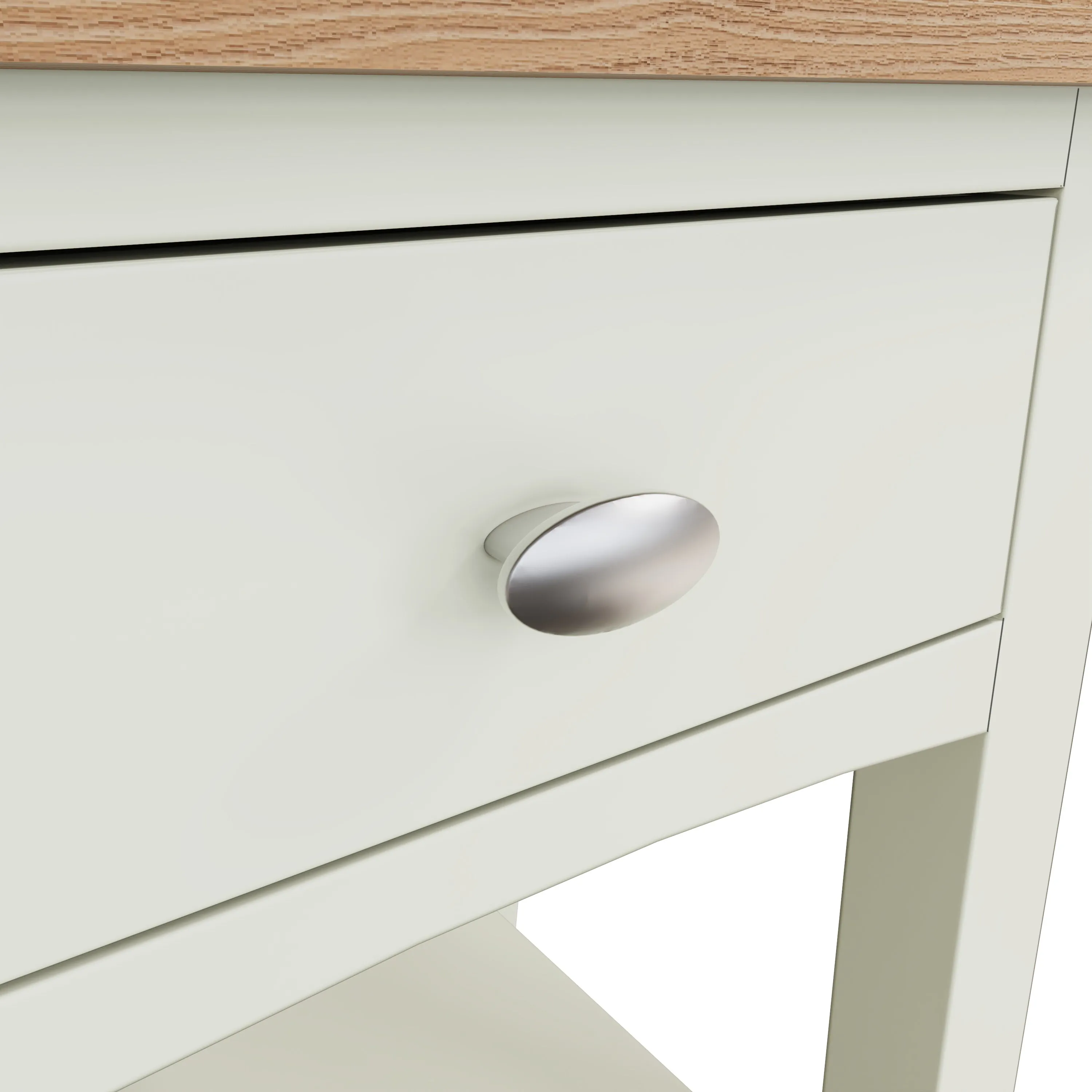 Salisbury Pure White Lamp Table 1 Drawer 40 x 36 x 47 cm