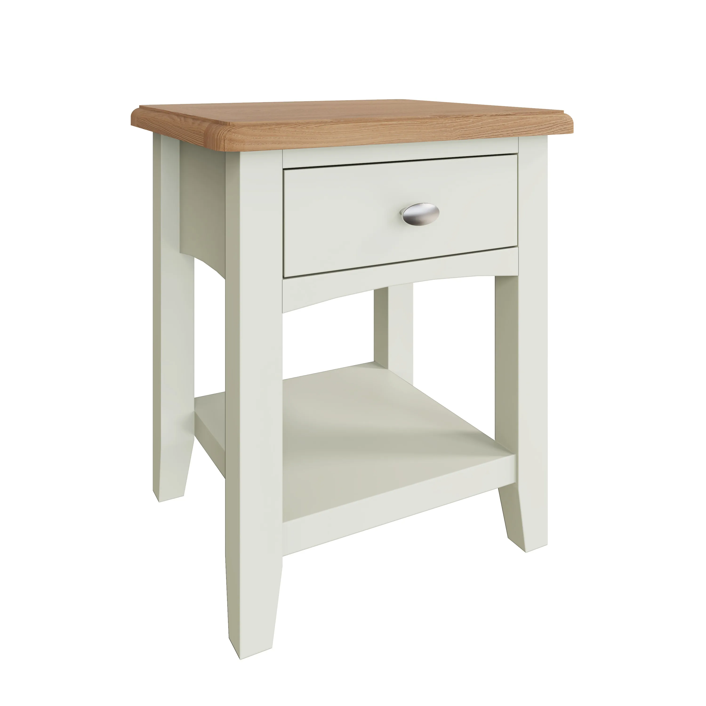 Salisbury Pure White Lamp Table 1 Drawer 40 x 36 x 47 cm