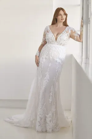 Serene Long-Sleeve Graceful Wedding Dress