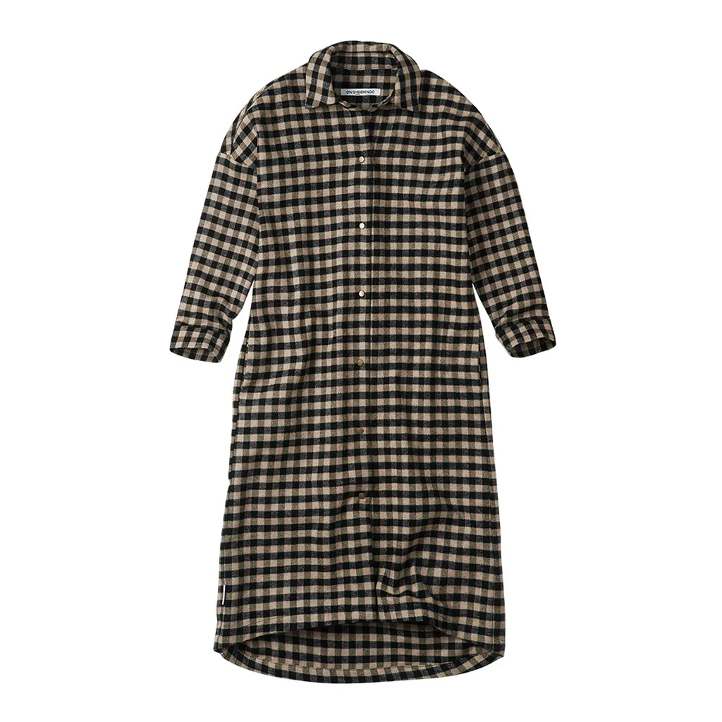 Shirt Dress Oversized Check